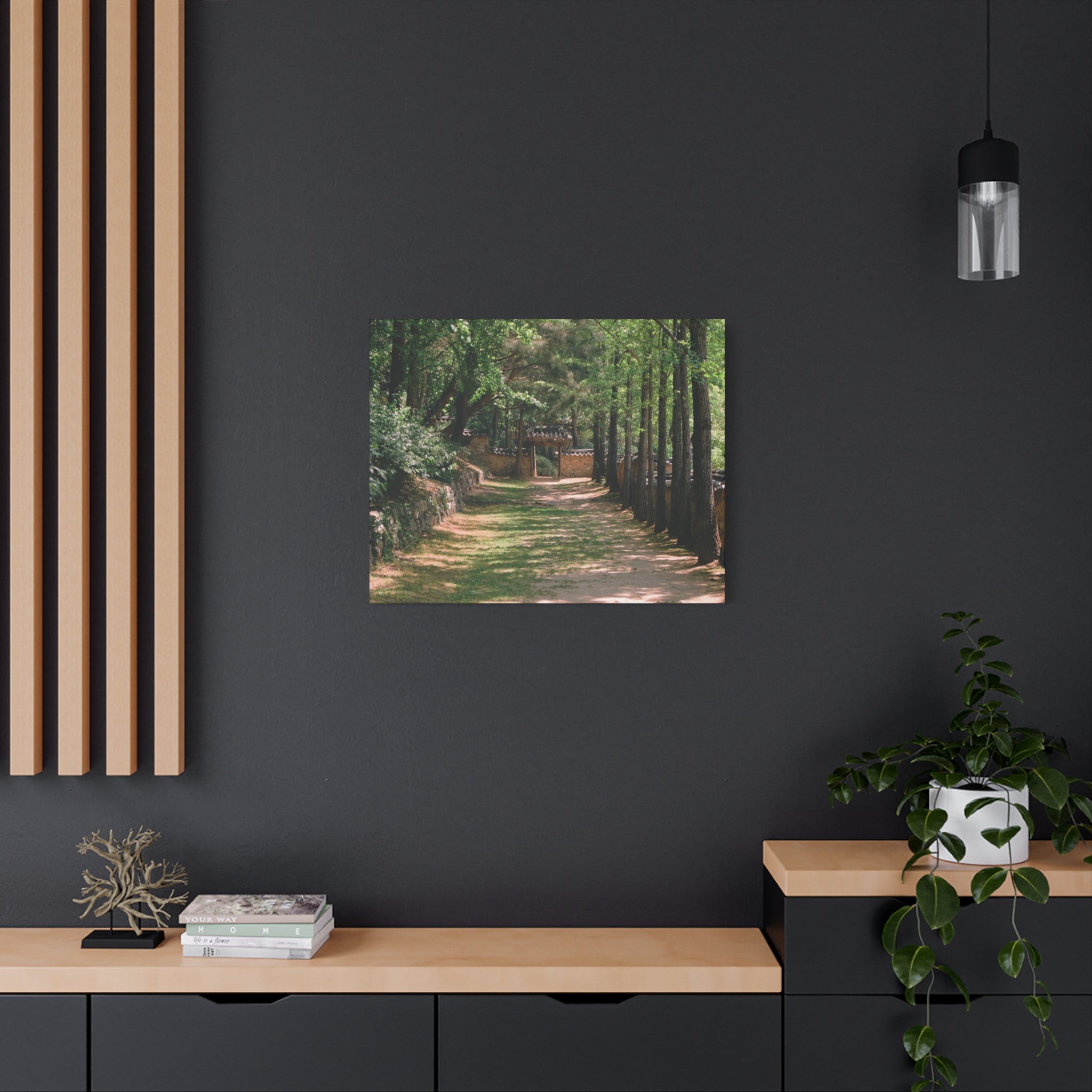 Korean Yongin Folk Village Hanok Lane Canvas Print