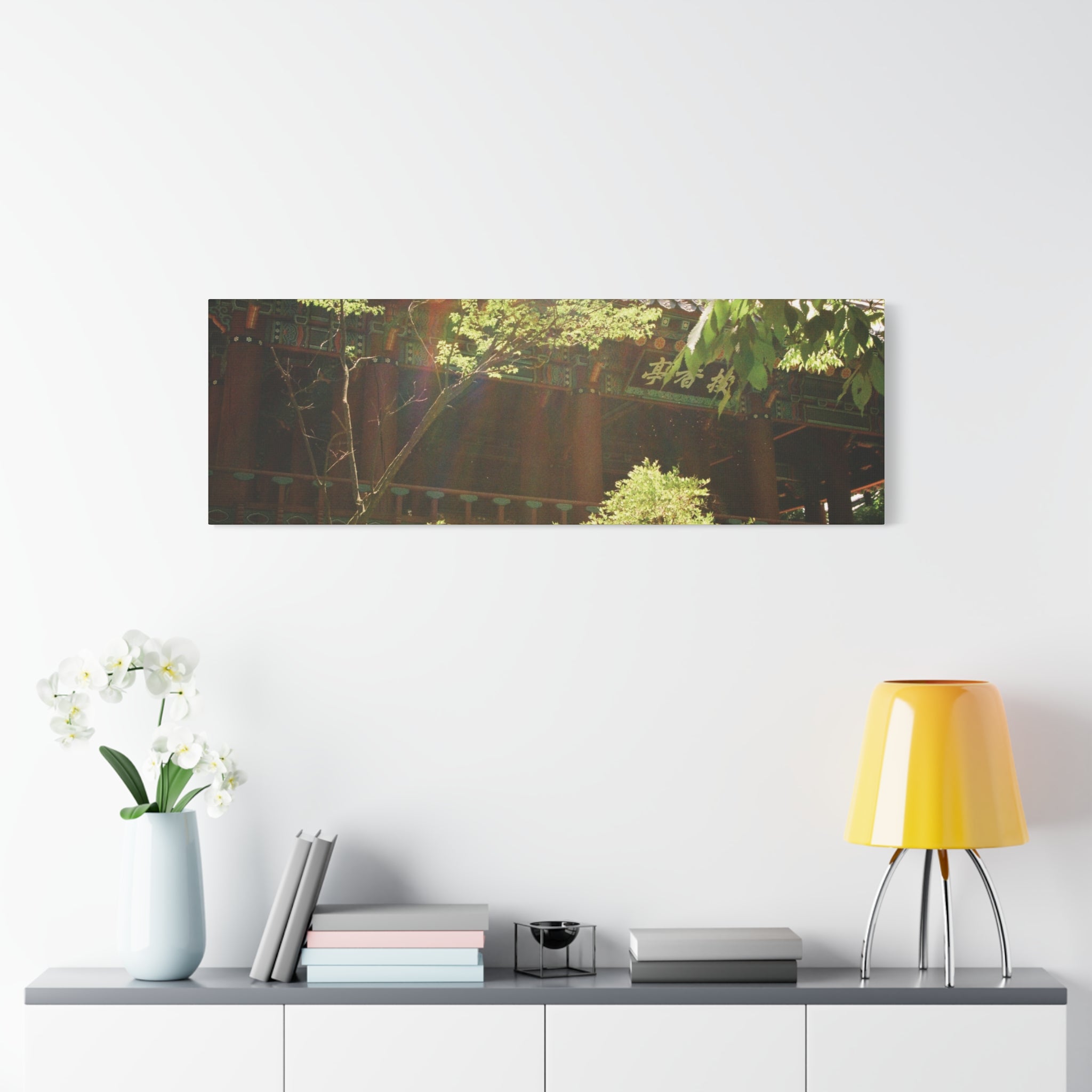 Korean Hanok Spring Sunshine Canvas Print