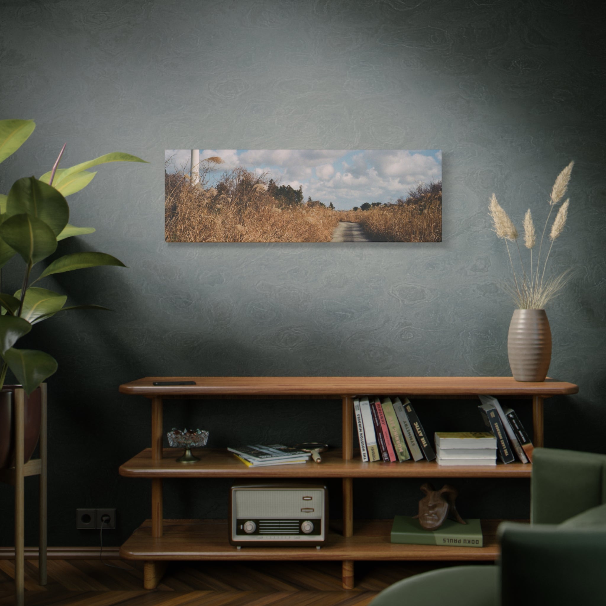 Jeju Gotjawal Winter Silver Grass Canvas Print