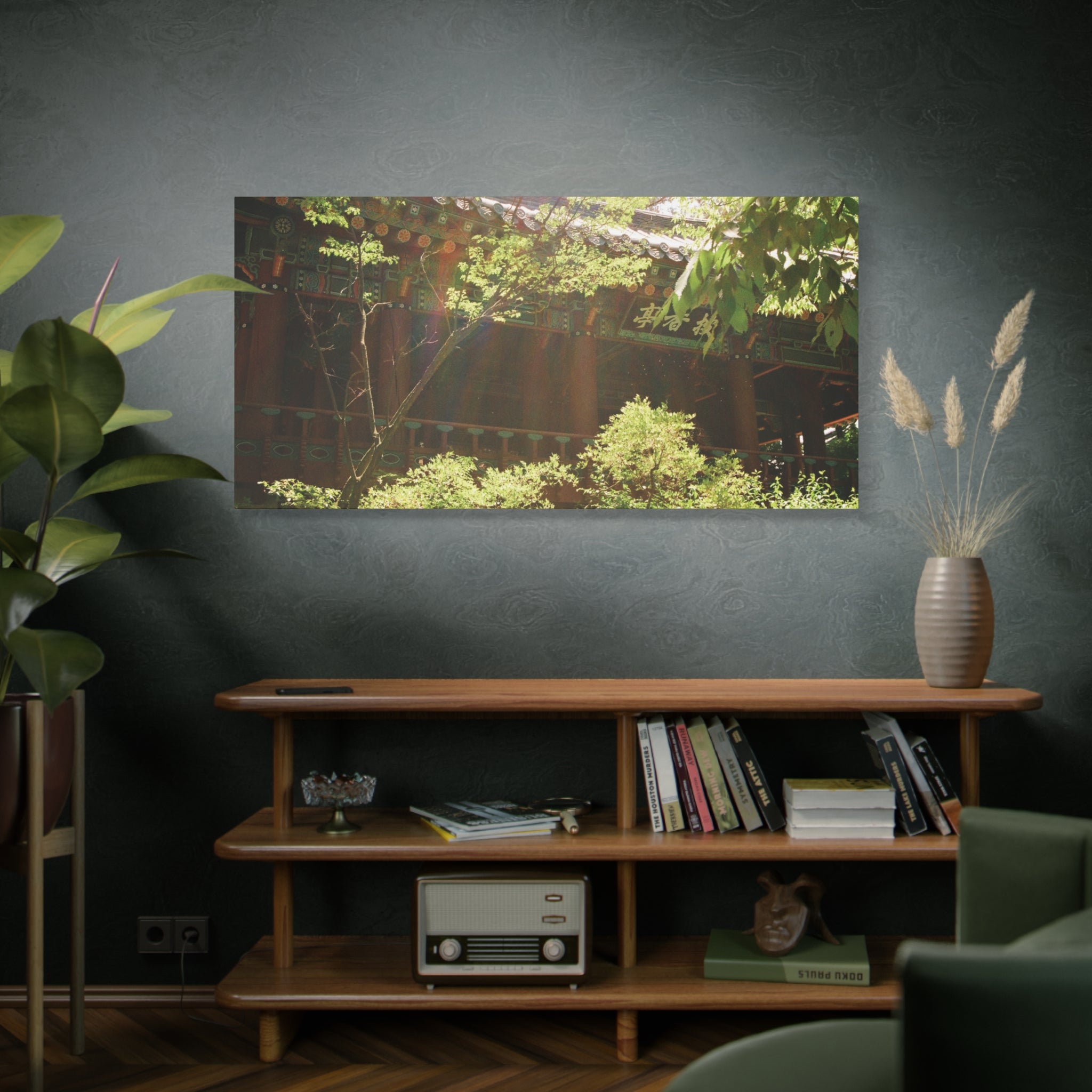 Korean Hanok Spring Sunshine Canvas Print