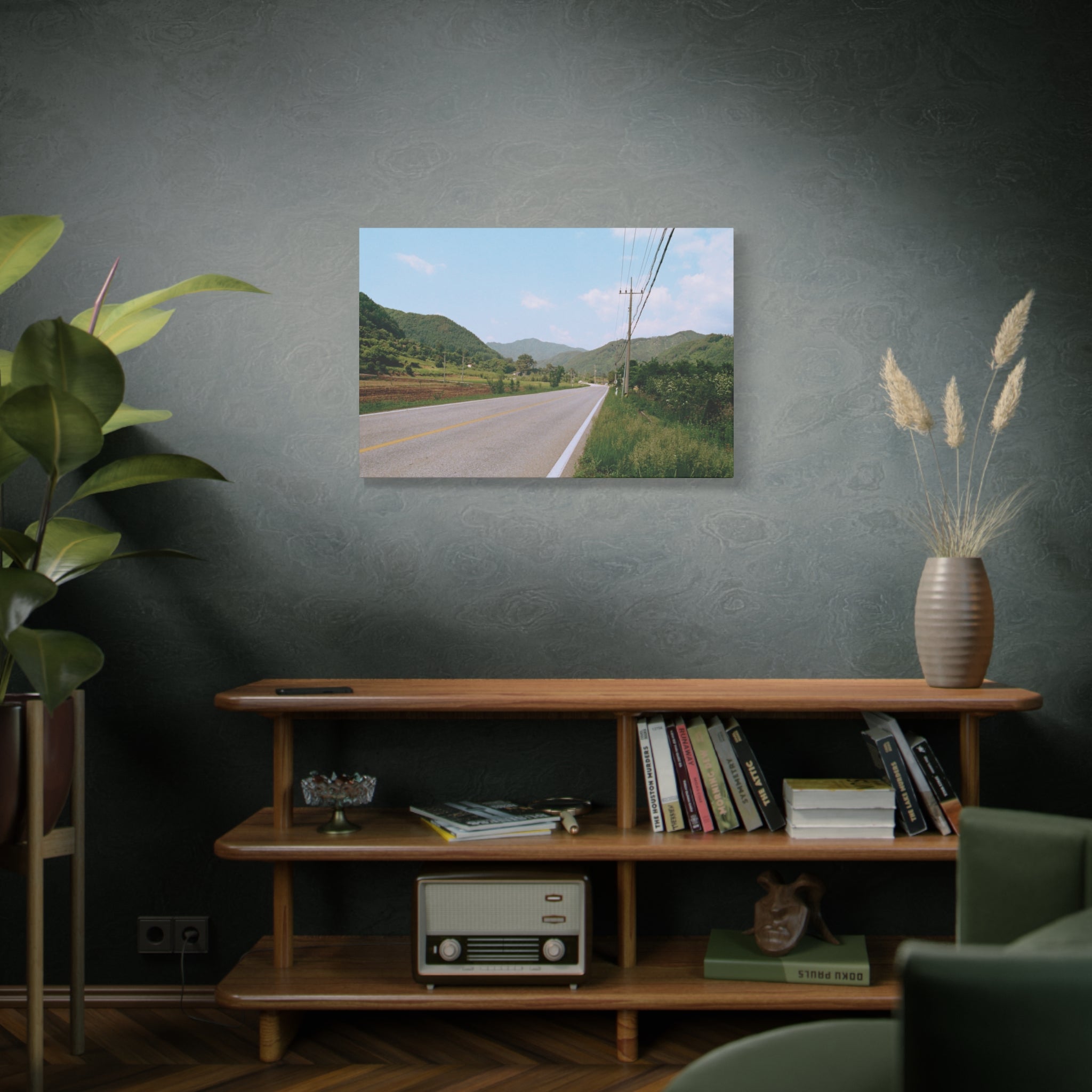 Summer Korean Wonju Country Road Canvas Print