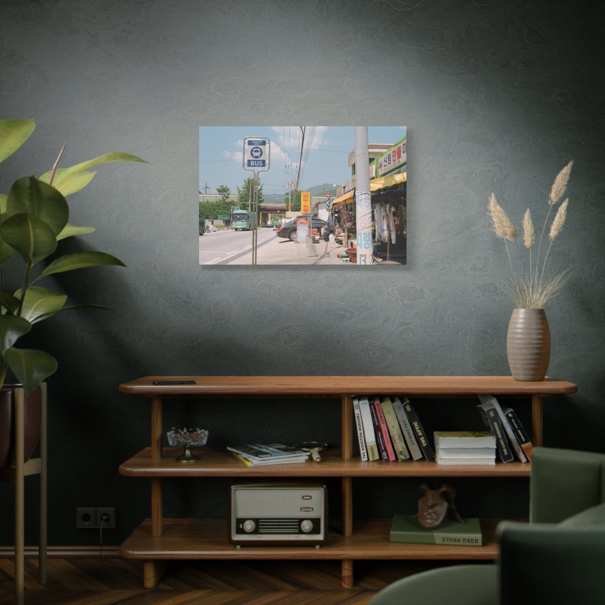 Korean Sinrim Rural Bus Stop Canvas Print