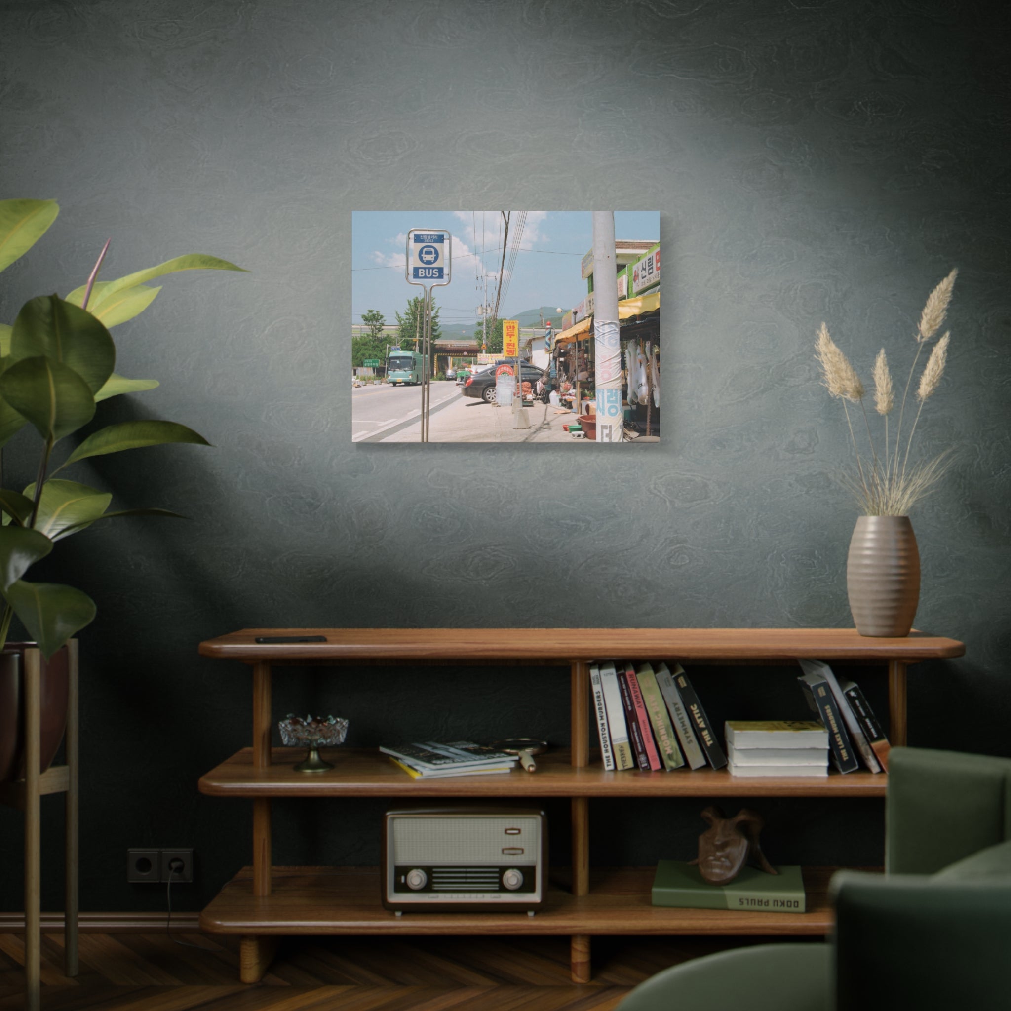 Korean Sinrim Rural Bus Stop Canvas Print