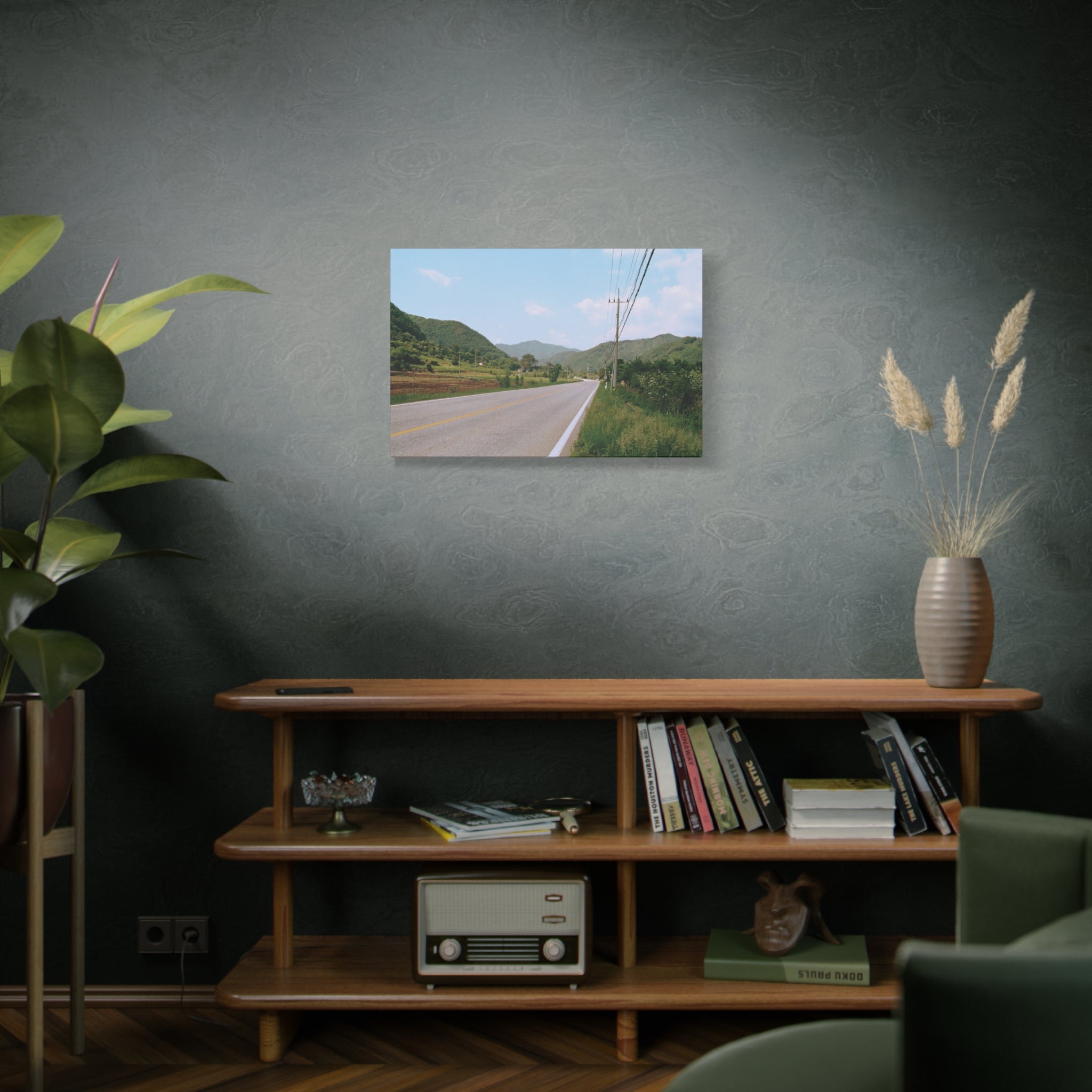 Summer Korean Wonju Country Road Canvas Print