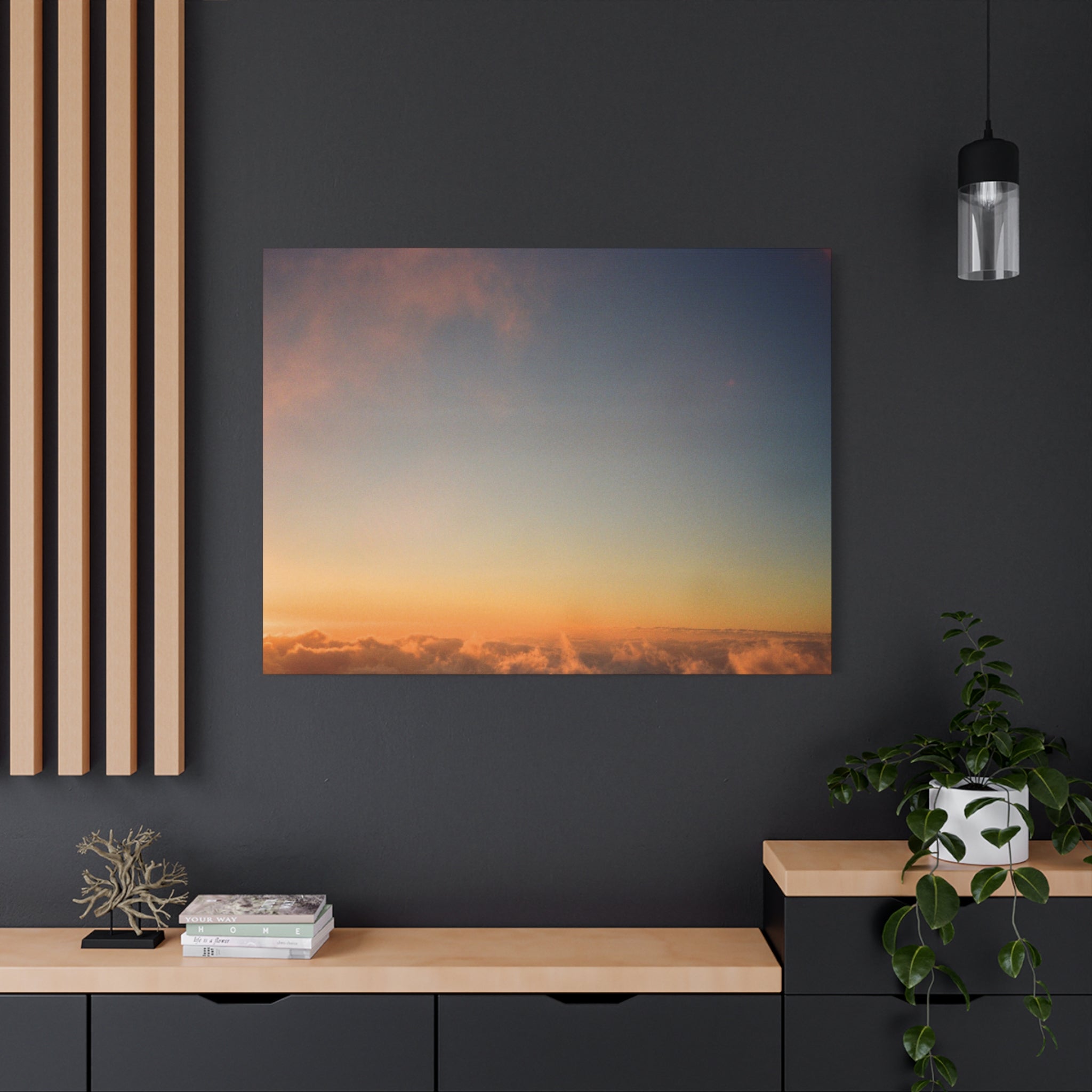 Jeju Hallasan New Year Sunrise Canvas Print