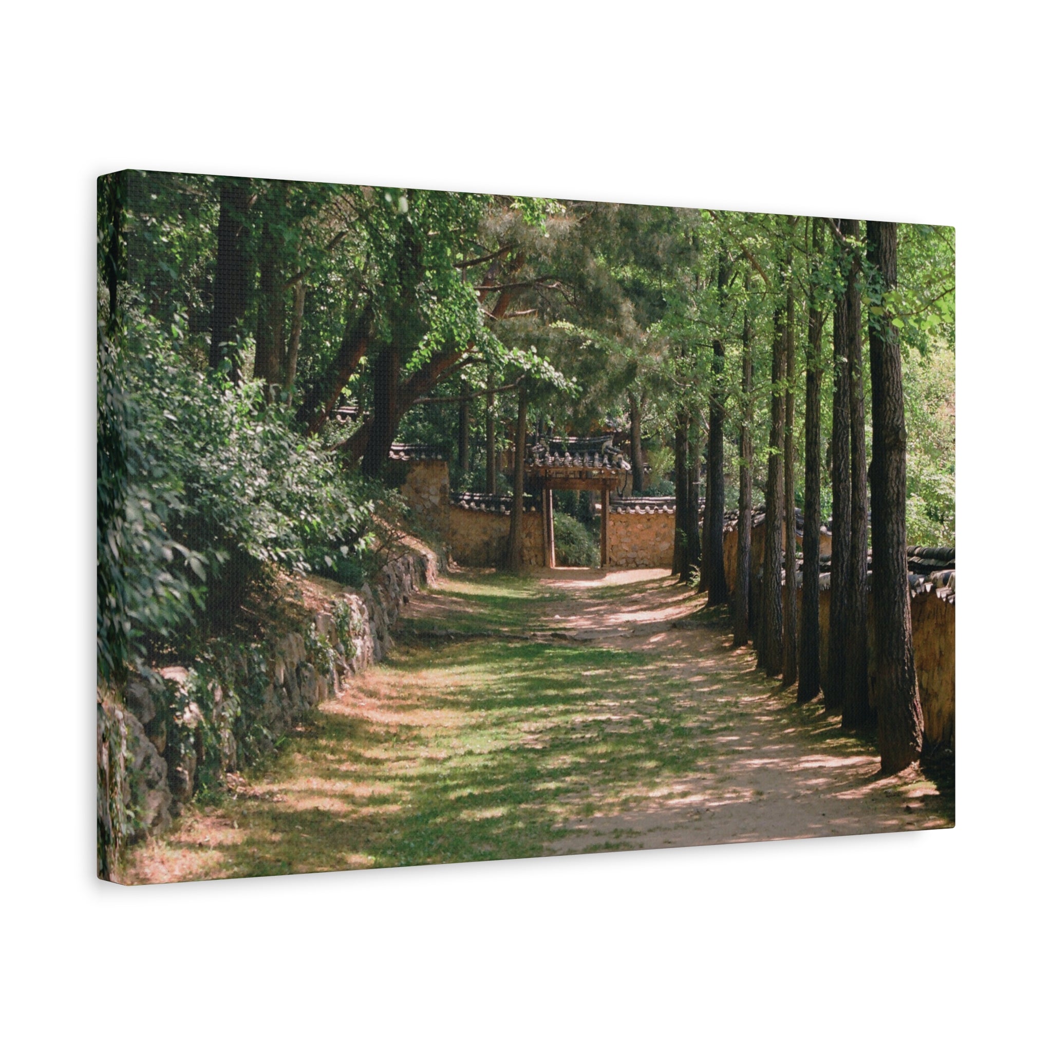 Yongin Folk Village Hanok Lane Canvas Print — Matte Stretched Wall Art