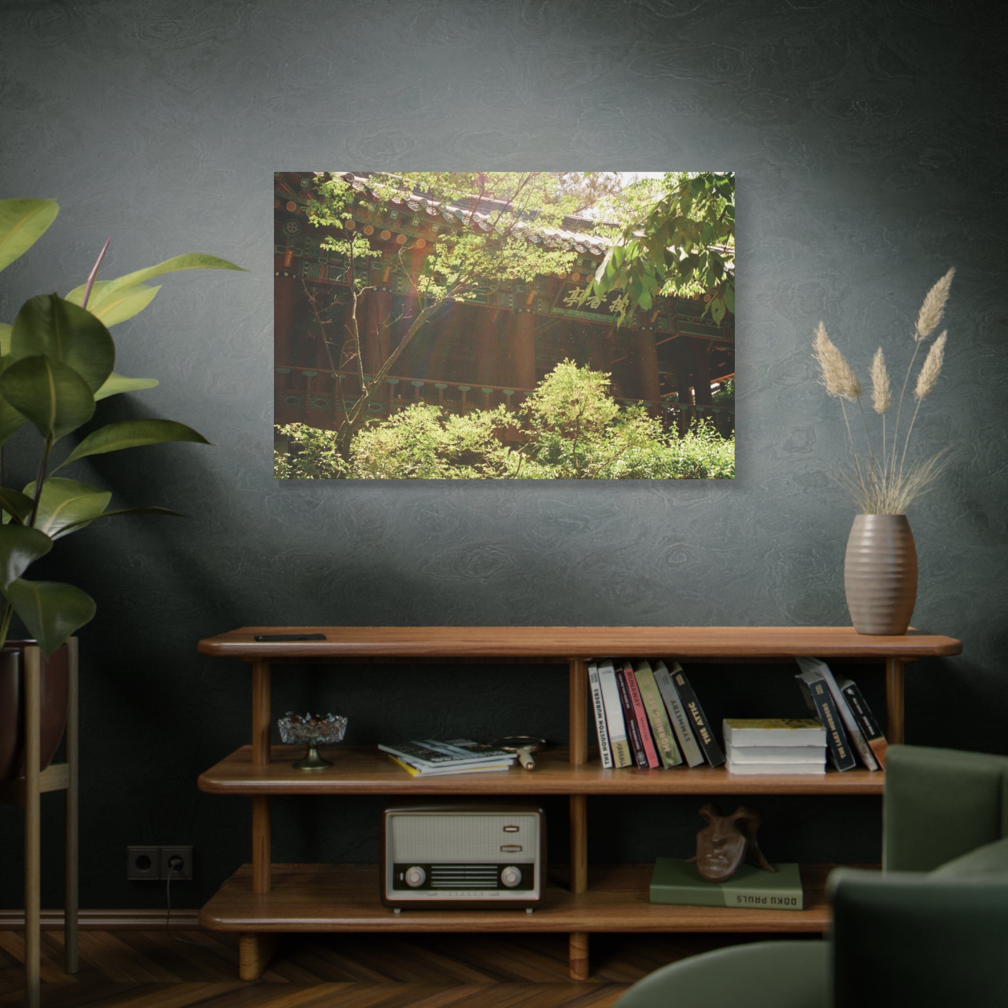 Korean Hanok Spring Sunshine Canvas Print