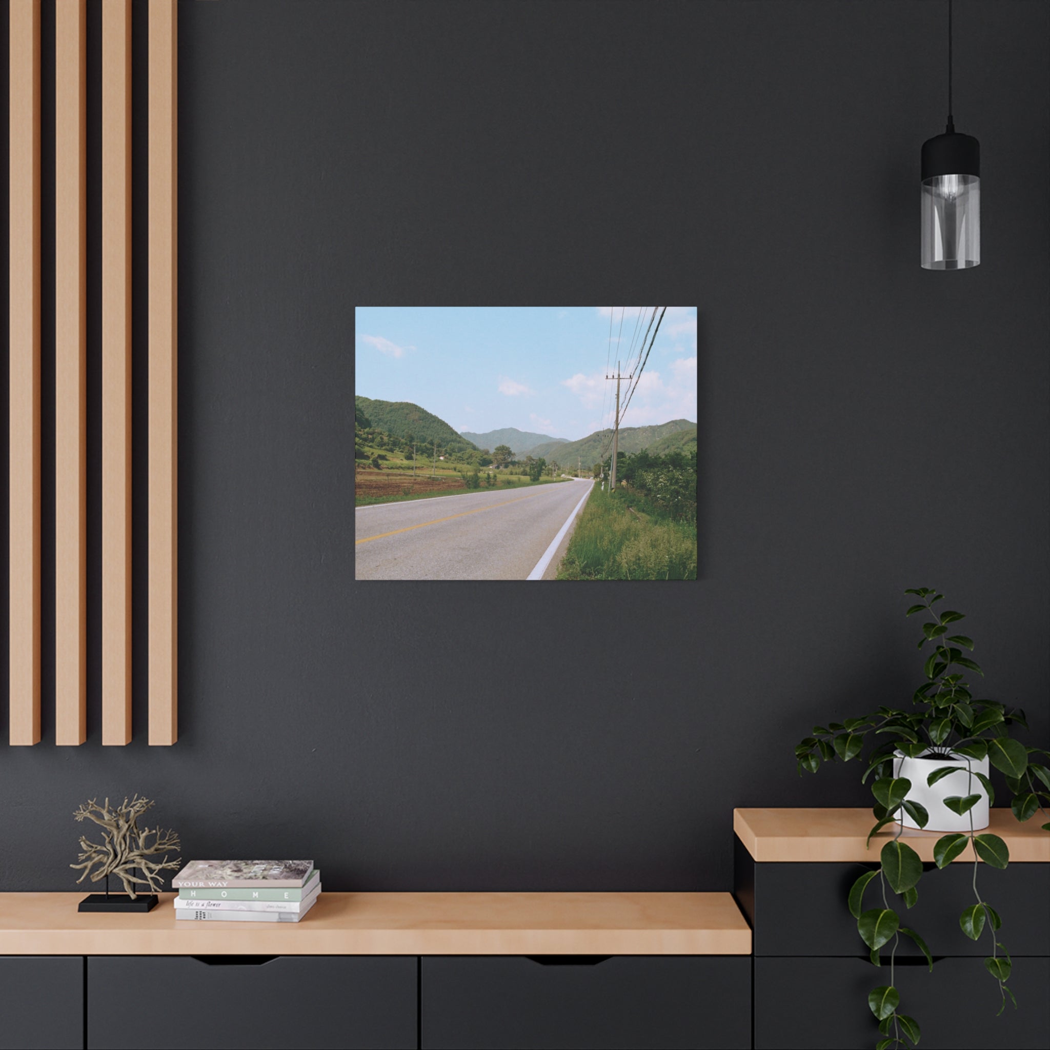 Summer Korean Wonju Country Road Canvas Print