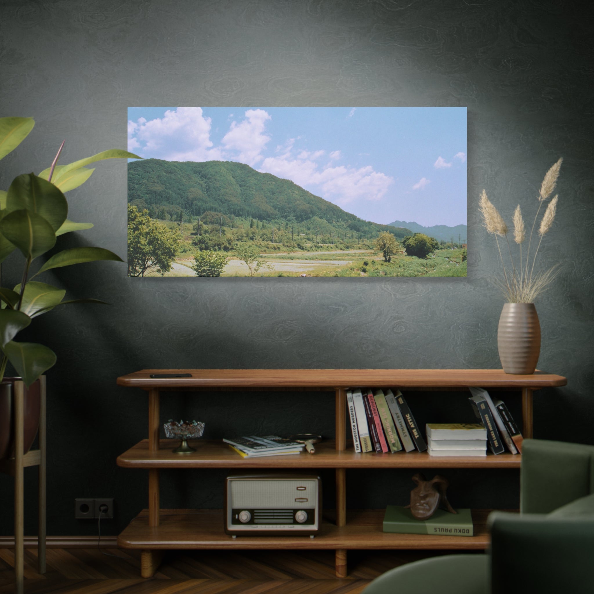 Wonju Spring Stream Pastel Landscape Canvas Print