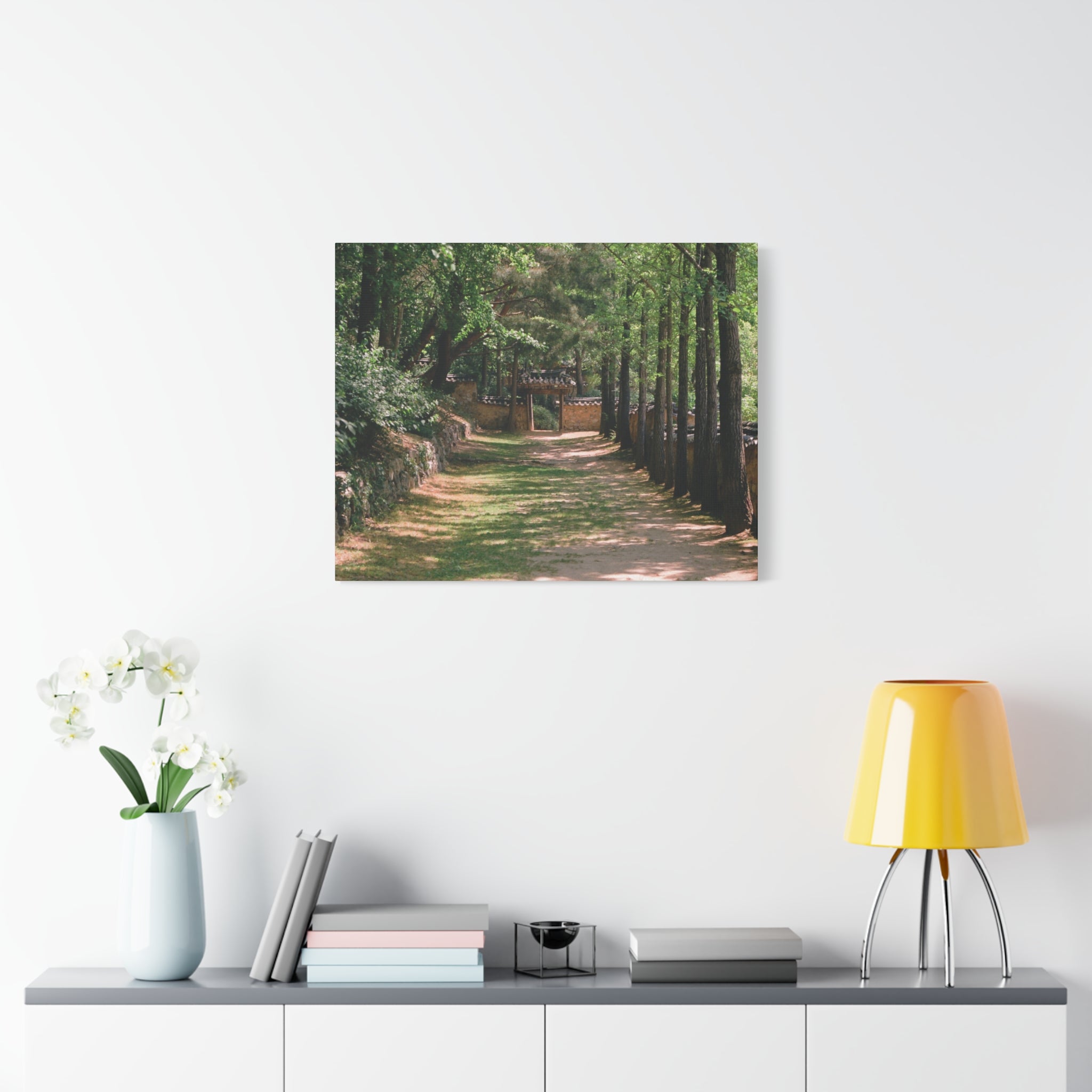 Korean Yongin Folk Village Hanok Lane Canvas Print