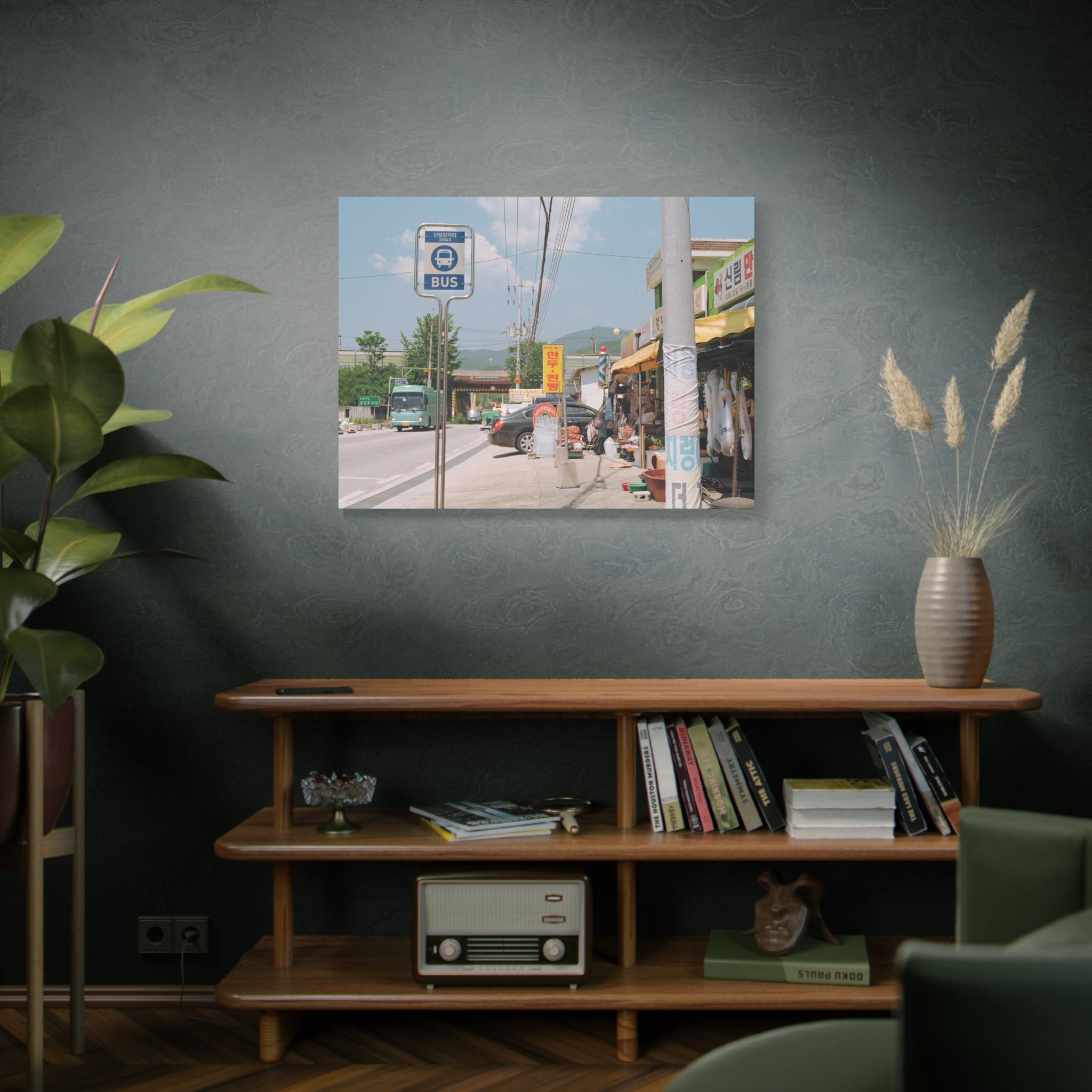 Korean Sinrim Rural Bus Stop Canvas Print