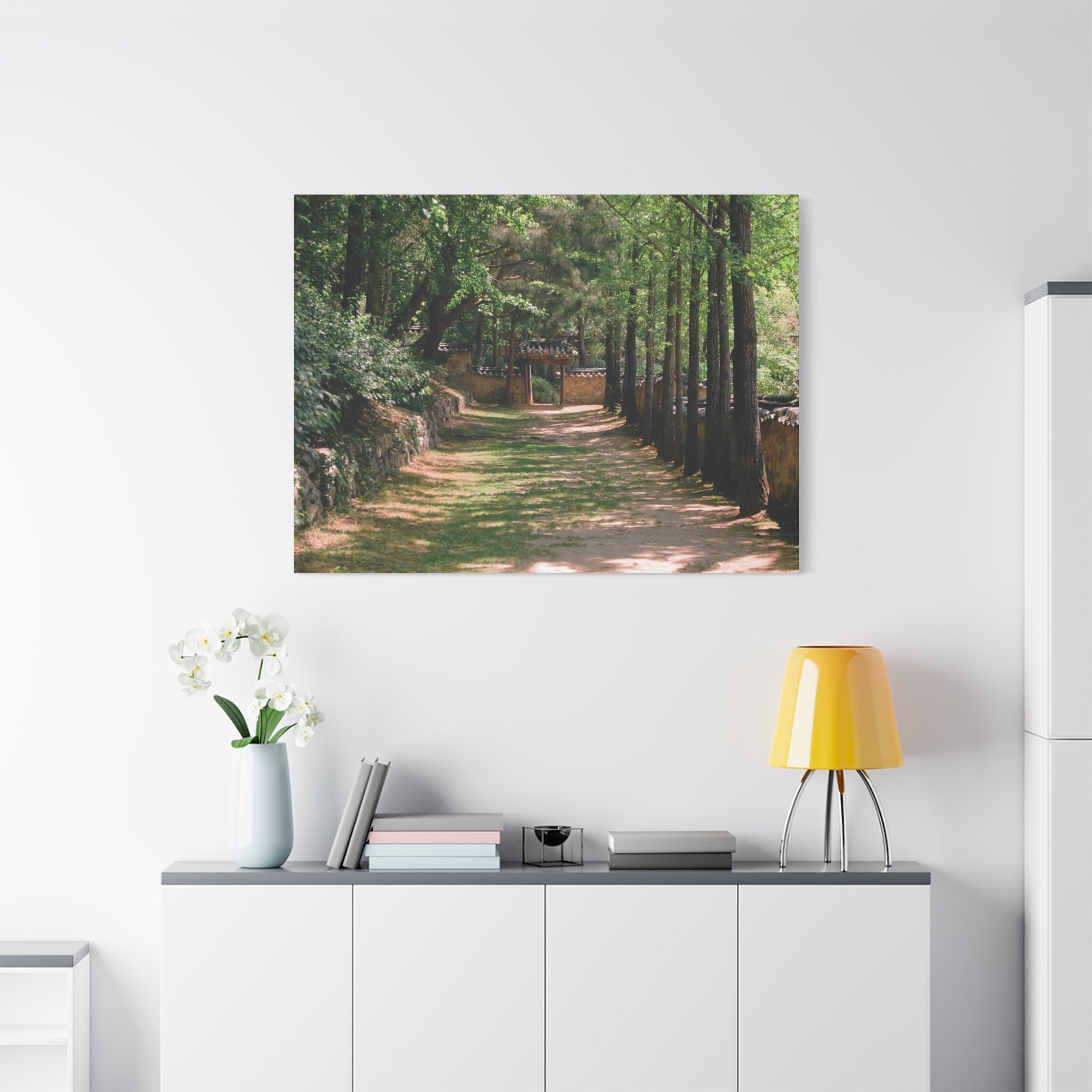 Korean Yongin Folk Village Hanok Lane Canvas Print