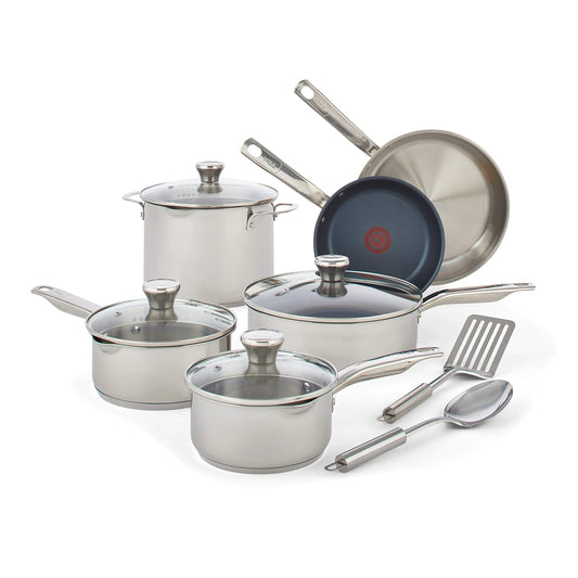 T-fal Elite Platinum 12-Piece Stainless Steel Induction Cookware Set