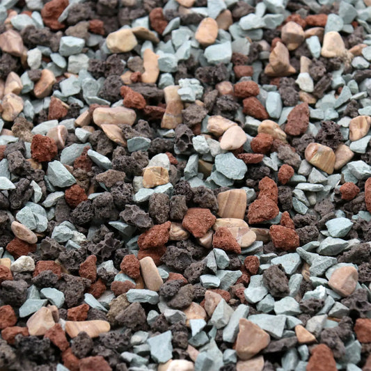 Volcanic Lava Rock Mix for Garden Crafting: Multi-Color, 10 lbs for Indoor and Outdoor Use
