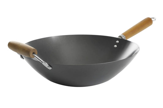 Kenmore Hammond 14-Inch Elegant Carbon Steel Wok