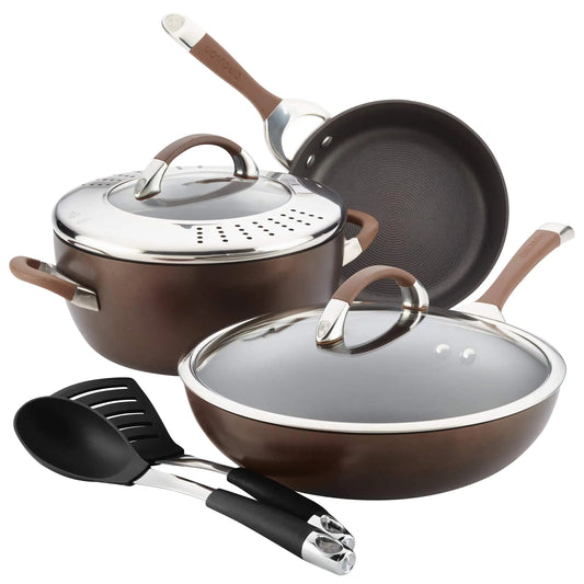 Symmetry Deluxe Hard-Anodized 7-Piece Set