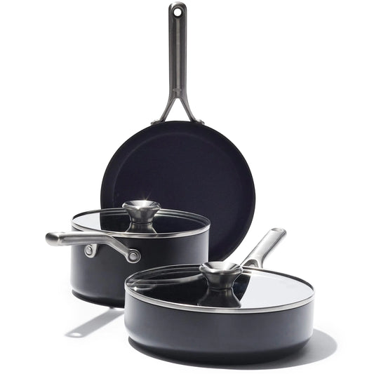OXO Elite 5-Piece Hard-Anodized Cookware Set with Diamond Ceramic Coating
