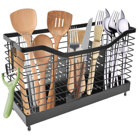 Thick Solid Stainless Steel Spatula Holder Large Utensil HolderKitchen Utensil HolderKitchen Utensil OrganizerUtensil Crock For Kitchen CounterCooking Utensil HolderCountertop Utensil Holder