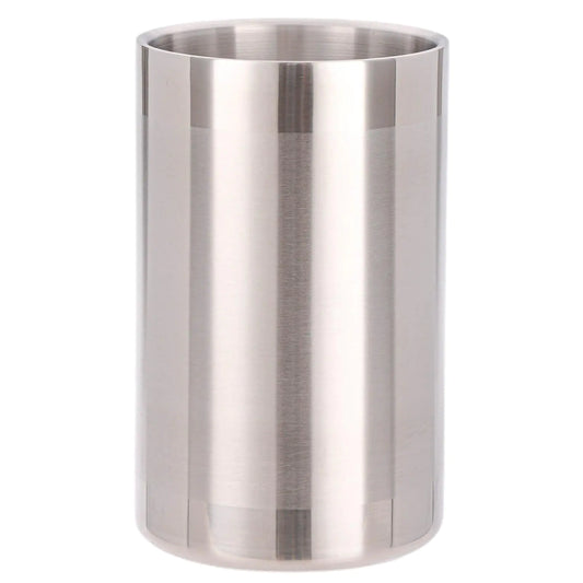 Double Wall Stainless Steel Utensil Holder - Kitchen Utensil Holder for Countertop Spatula Spoon Storage Organizer Large Cooking Utensil Caddy Counter Utensil Crock (Matte Brushed)